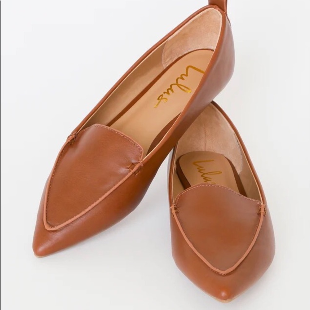 Lulu’s Emmy Chestnut Pointed Loafers